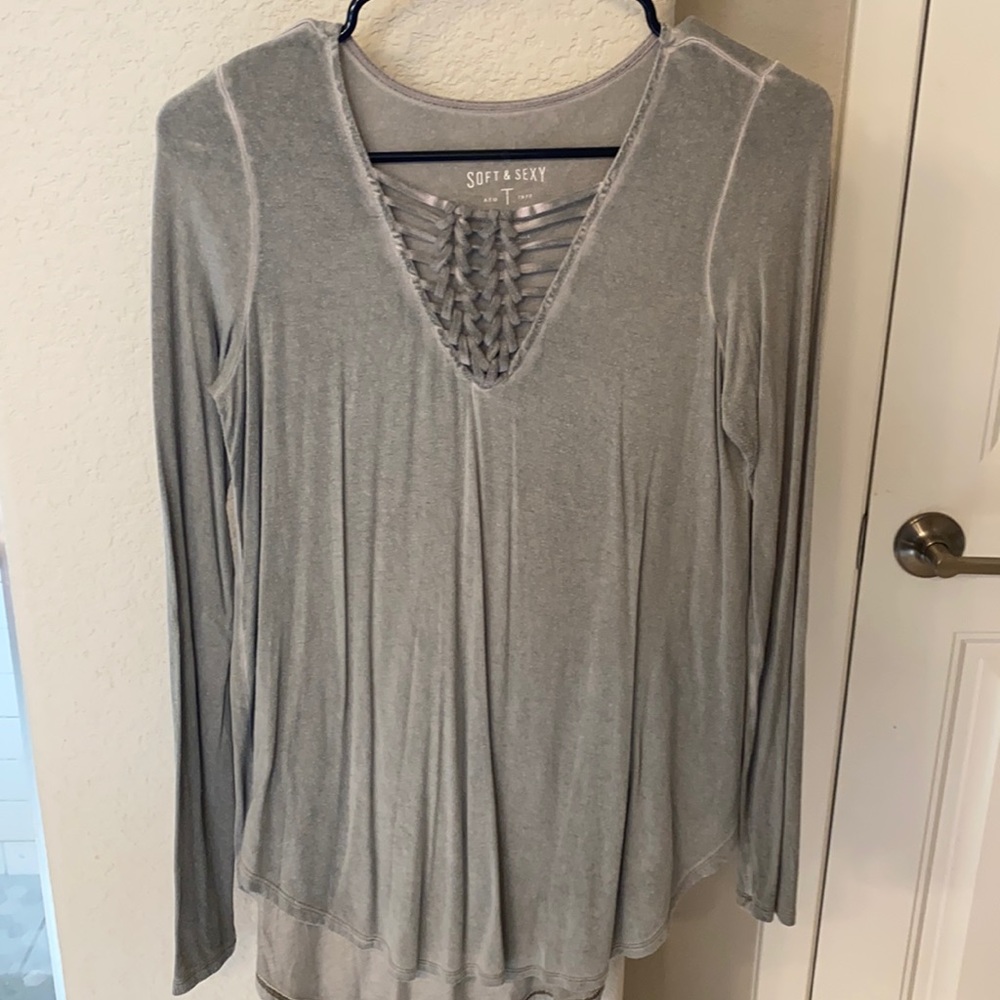 Soft and sexy AEO long sleeve size small